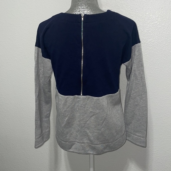 Madewell Crosswalk Pullover V Neck Color Block Sweatshirt Small‎ - Picture 2 of 6